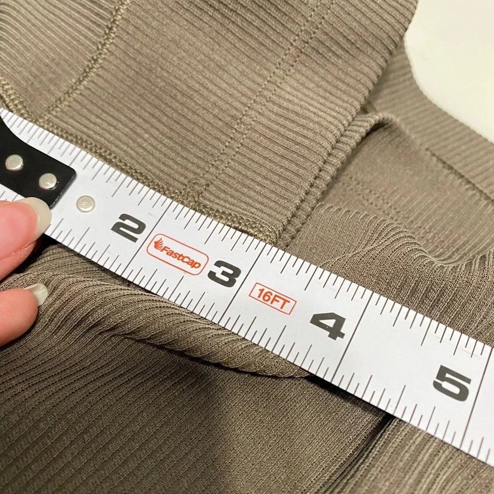 Lululemon Womens Ribbed Softstreme Long Sleeve Romper 4 Green Athleisure Comfy - Picture 12 of 13